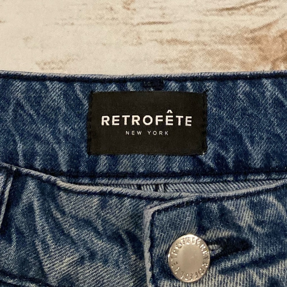 Retrofête Low Rise Chris Jean Distressed In Sea Size 28 - Picture 3 of 14